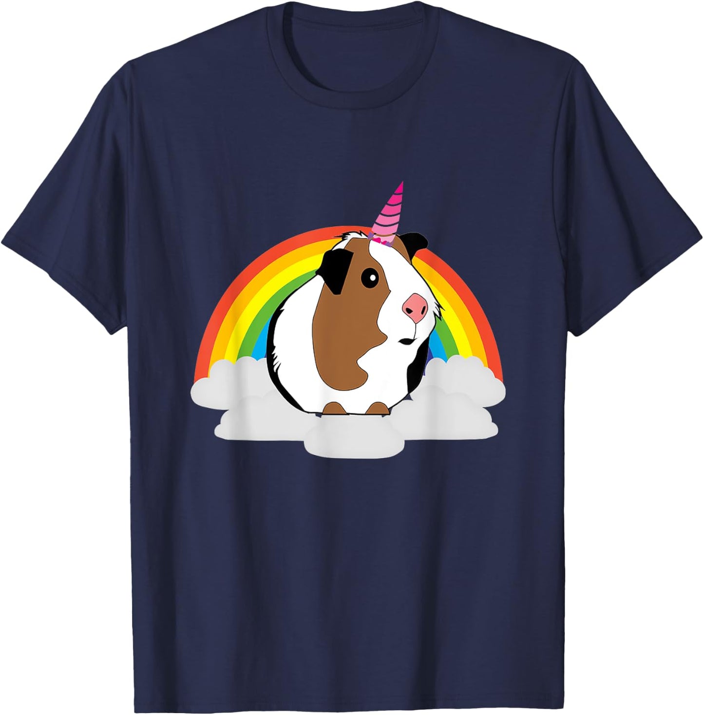 Guinea Pig Unicorn Shirt | Cute Guinea Pig T-Shirt - T-Shirt | Navy