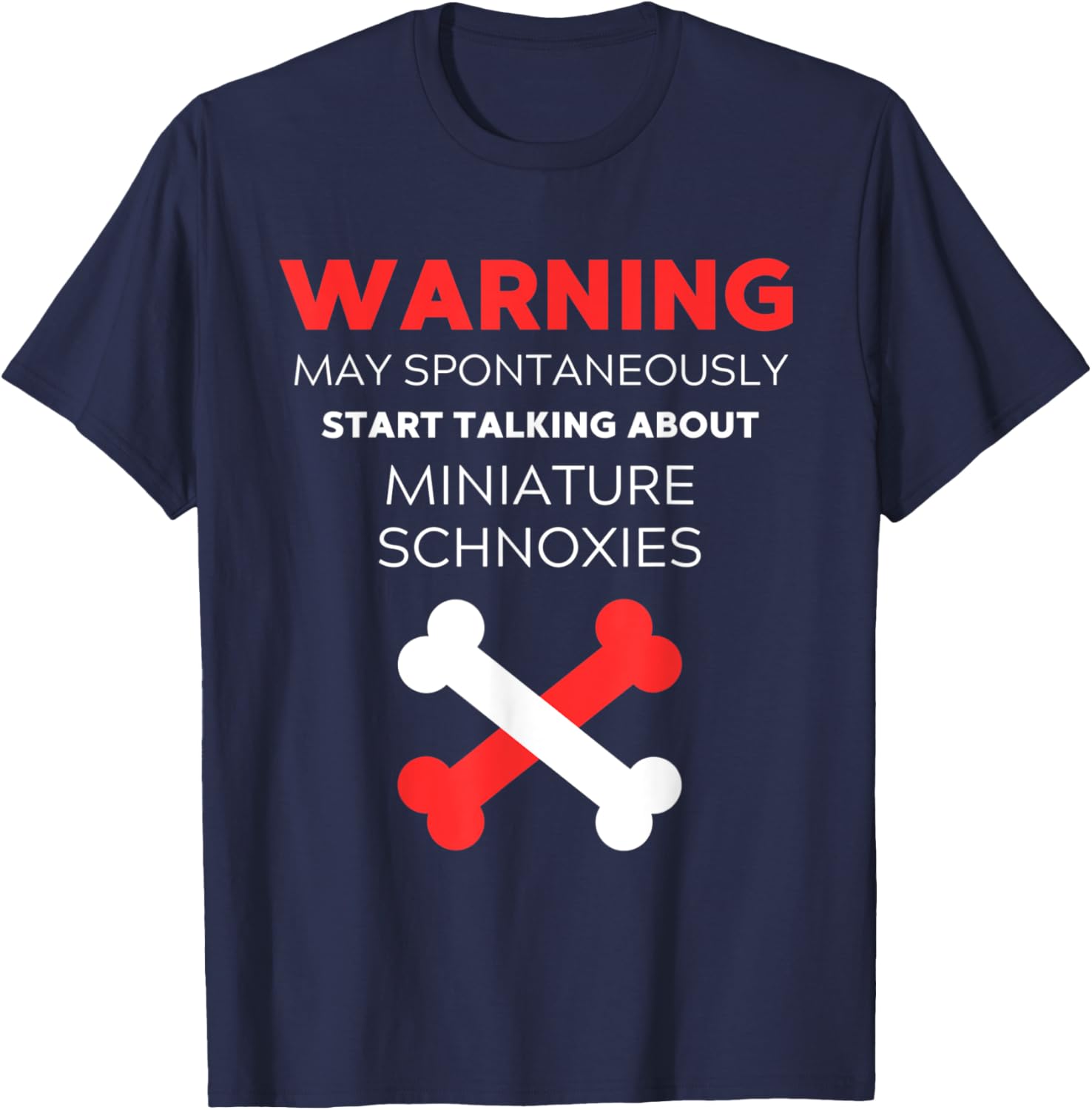 Miniature Schnoxie T-Shirt - T-Shirt | Navy