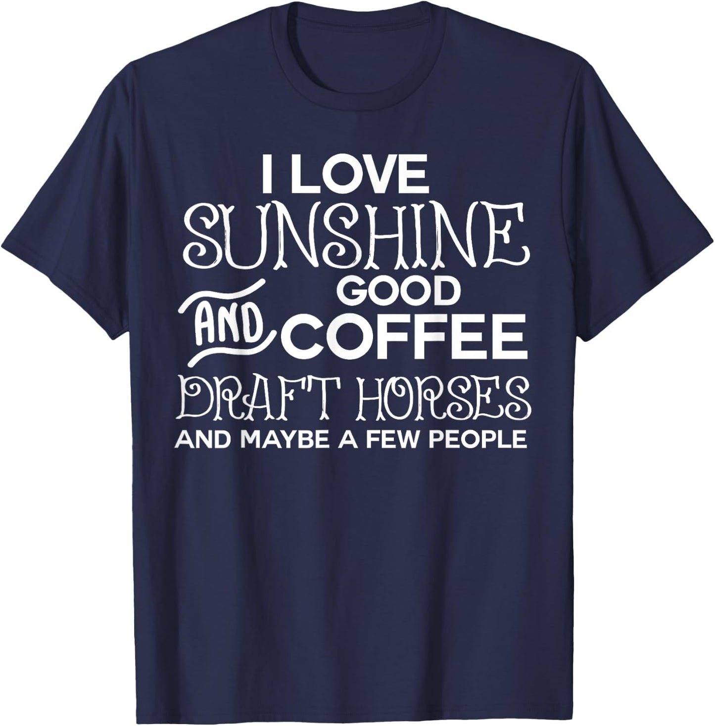 Draft Horse Funny Draft Horse Gift T-Shirt - T-Shirt | Navy