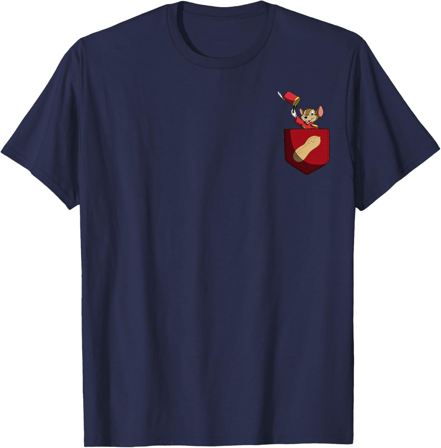 Disney Dumbo Timothy Q. Mouse Peanut Pocket T-Shirt - T-Shirt | Navy