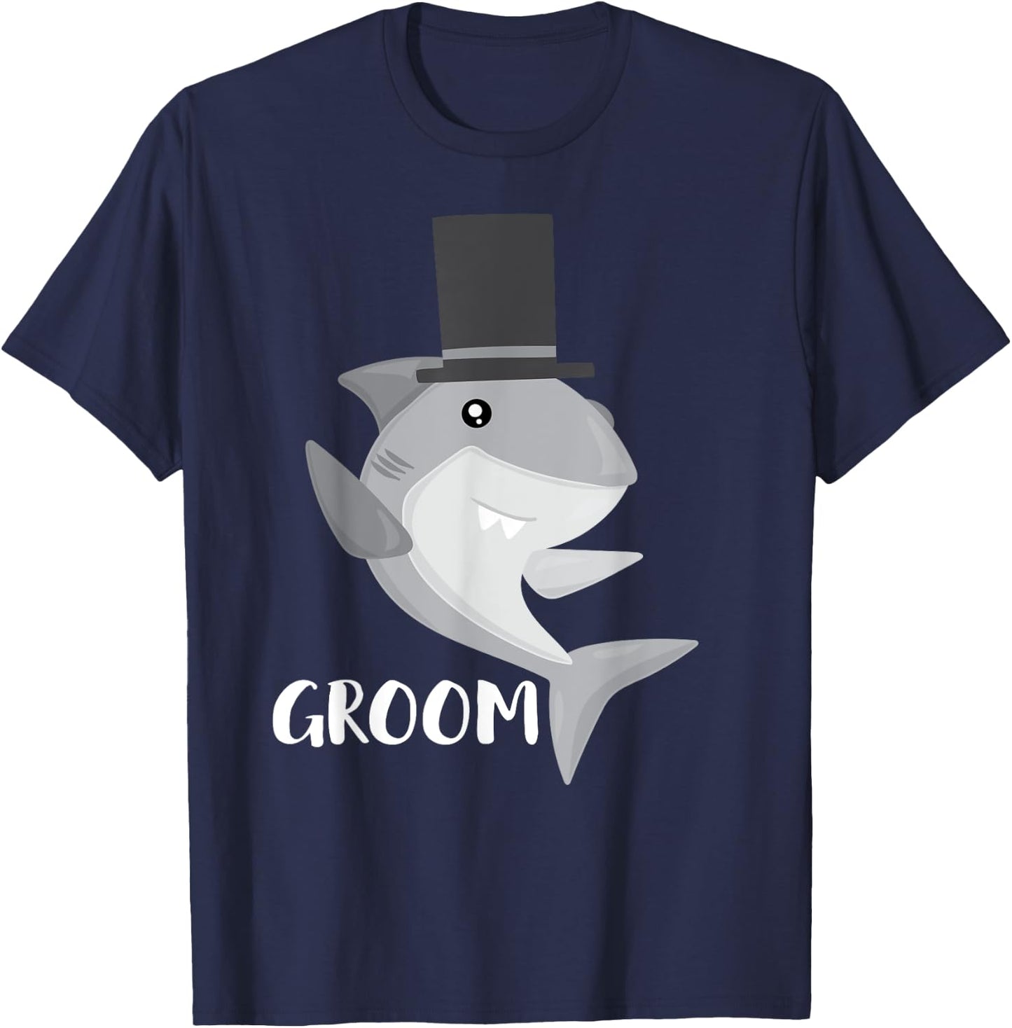 Shark Groom, Shark Squad, Wedding Shirt T-Shirt - T-Shirt | Navy