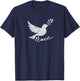 Peace Dove of Peace Sweet Peace Sign Men Women T-Shirt - T-Shirt | Navy