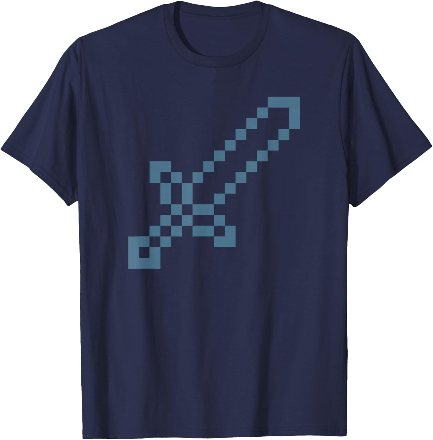 Minecraft Big Sword Icon T-Shirt - T-Shirt | Navy