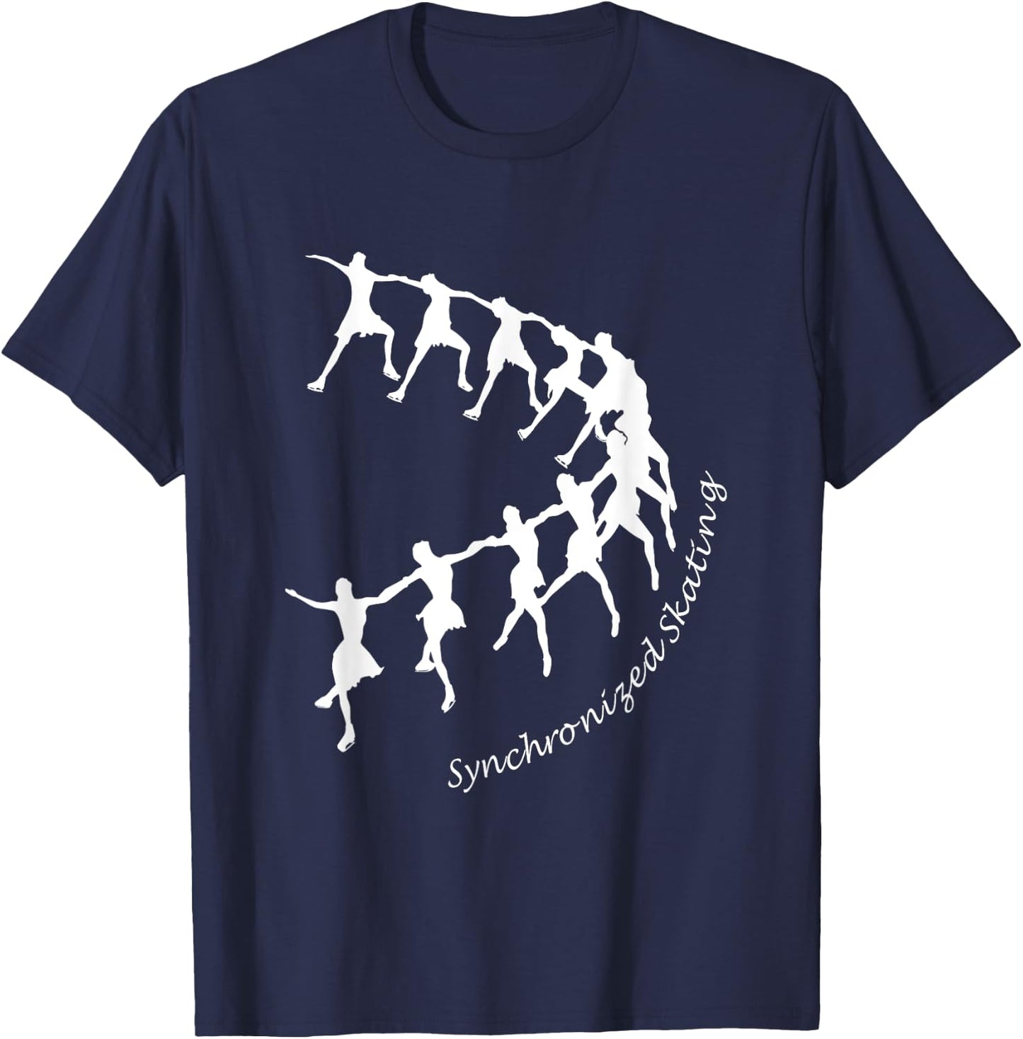 Synchronized Skating Ina Bauer line T-Shirt - T-Shirt | Navy