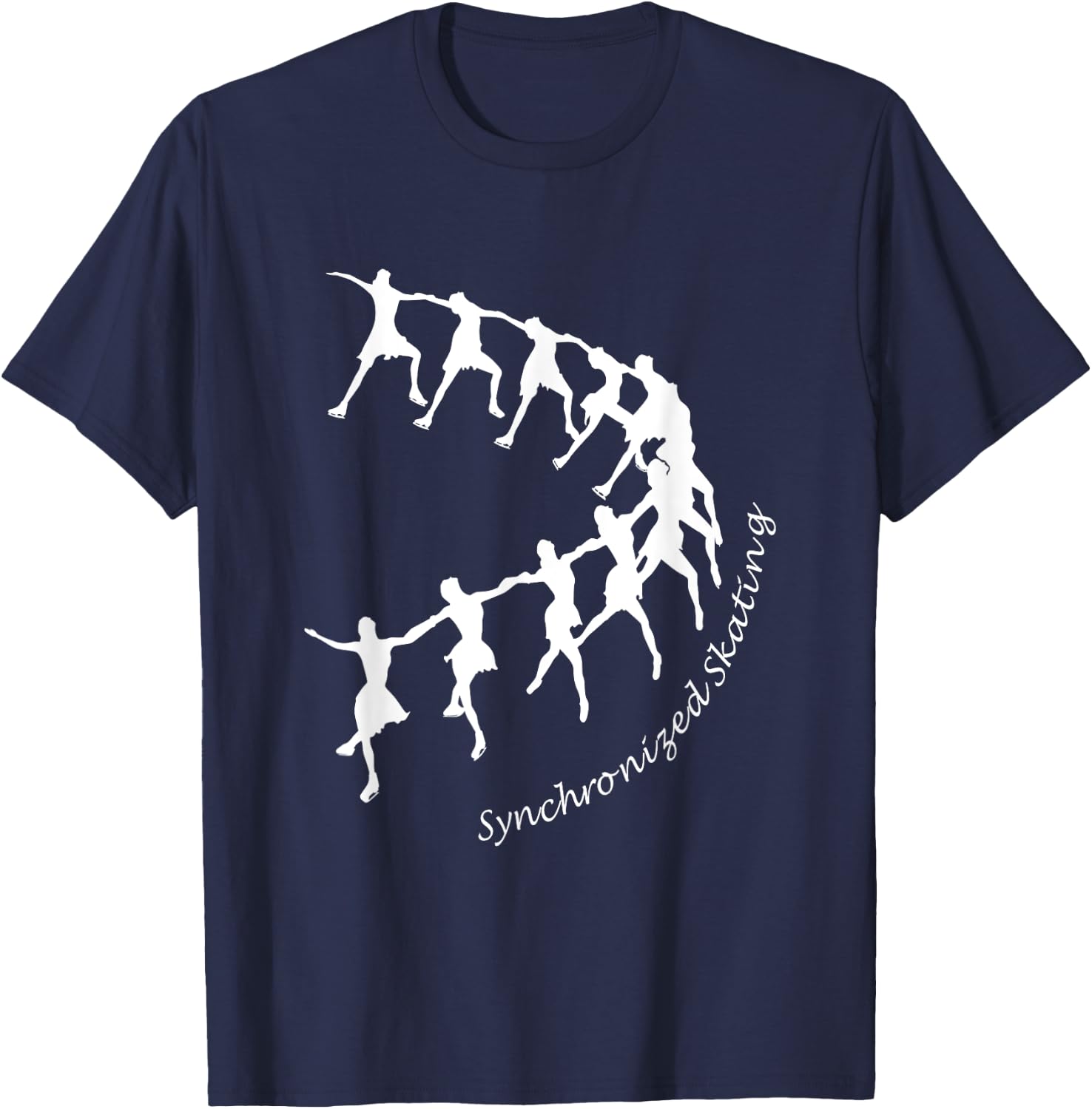 Synchronized Skating Ina Bauer line T-Shirt - T-Shirt | Navy