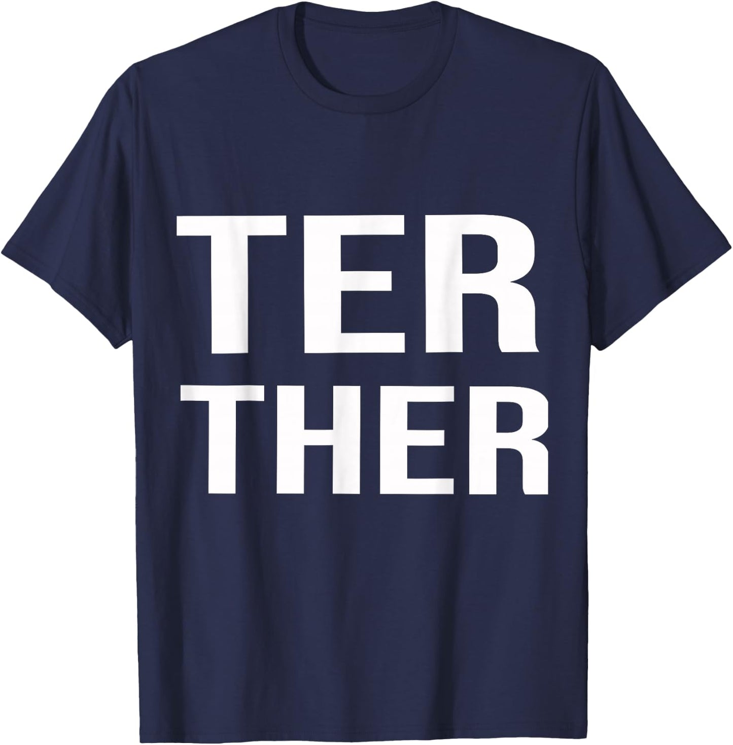 Matching Couples and Best Friends Better Together 2nd Part T-Shirt - T-Shirt | Navy