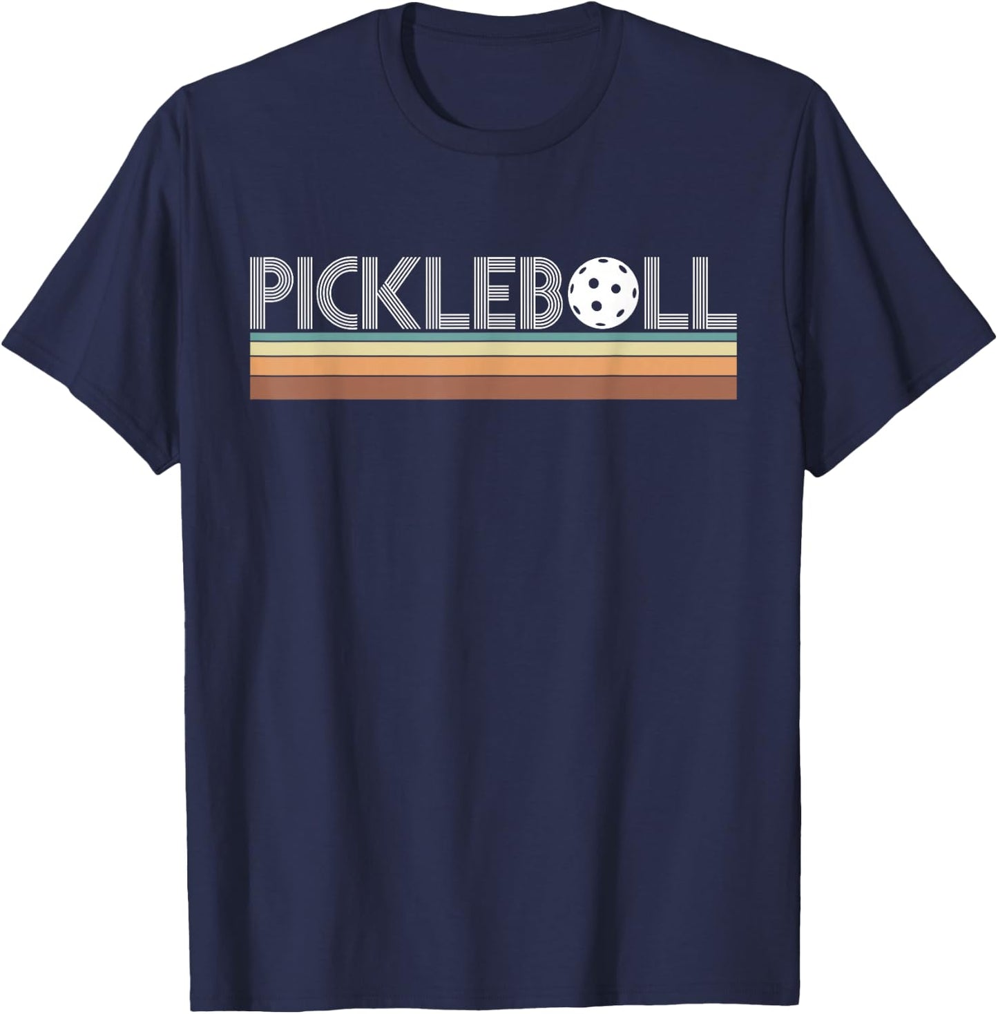 Vintage retro pickleball T-Shirt - T-Shirt | Navy