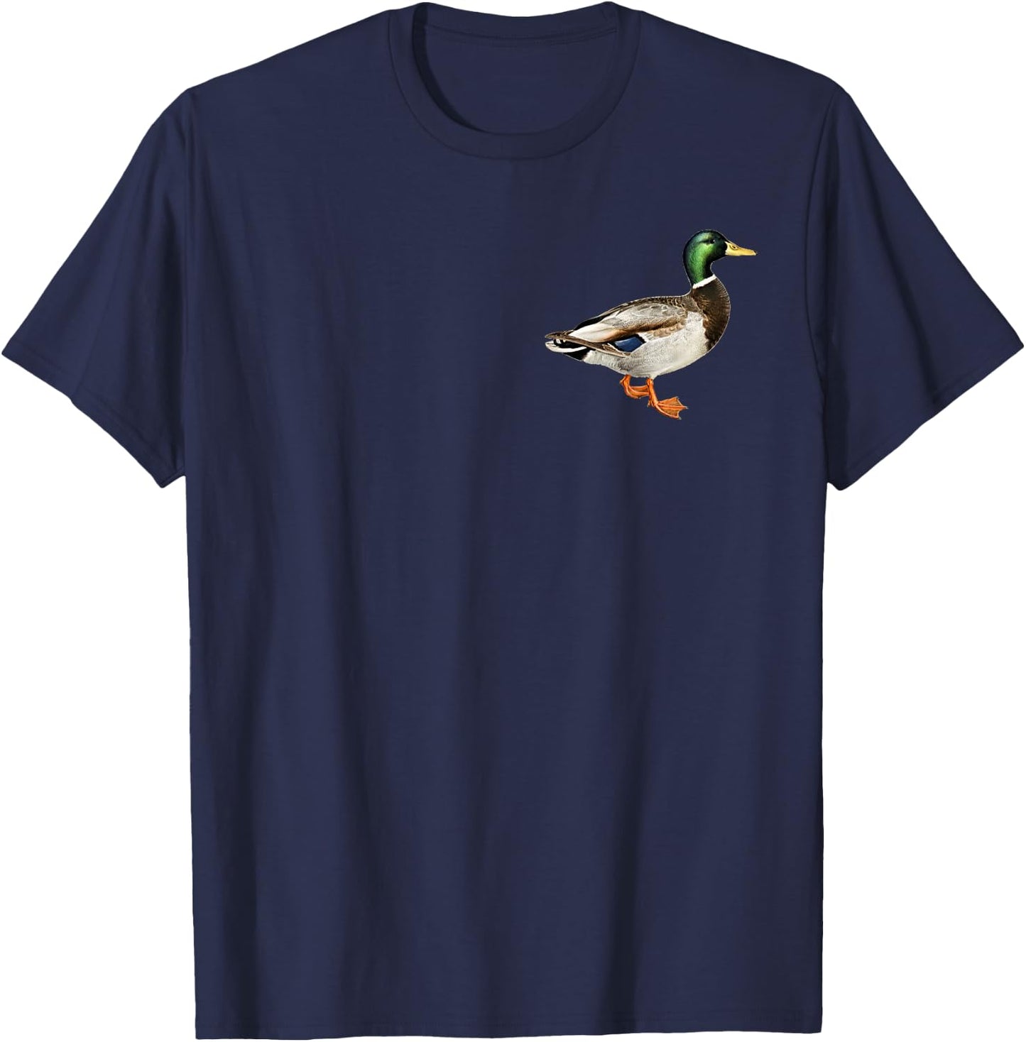 Mallard Drake Duck Pocket Logo Mallard Ducks Hunting Hunter T-Shirt - T-Shirt | Navy