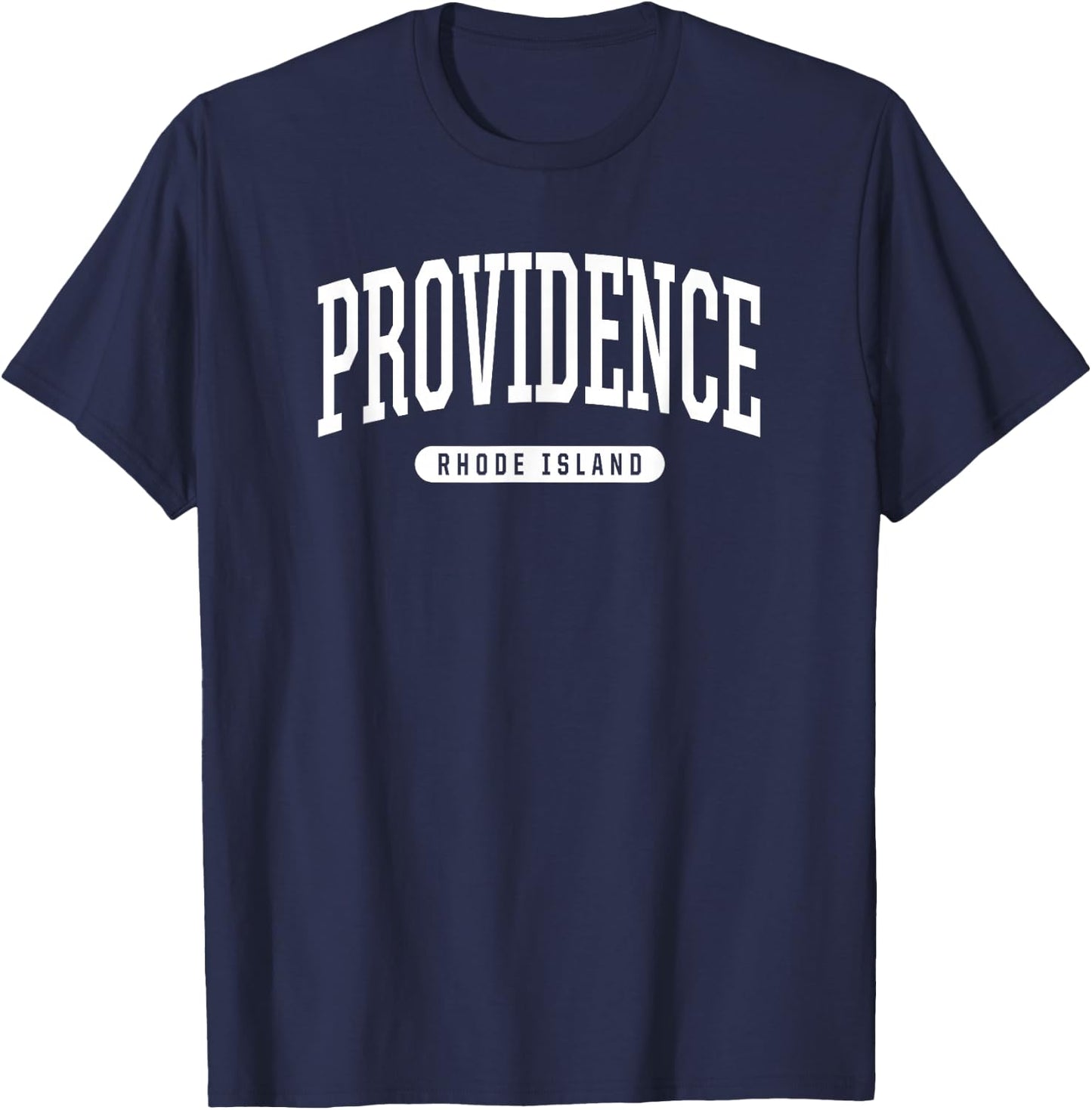 Providence Rhode Island Vacation College Style RI US T-Shirt - T-Shirt | Navy