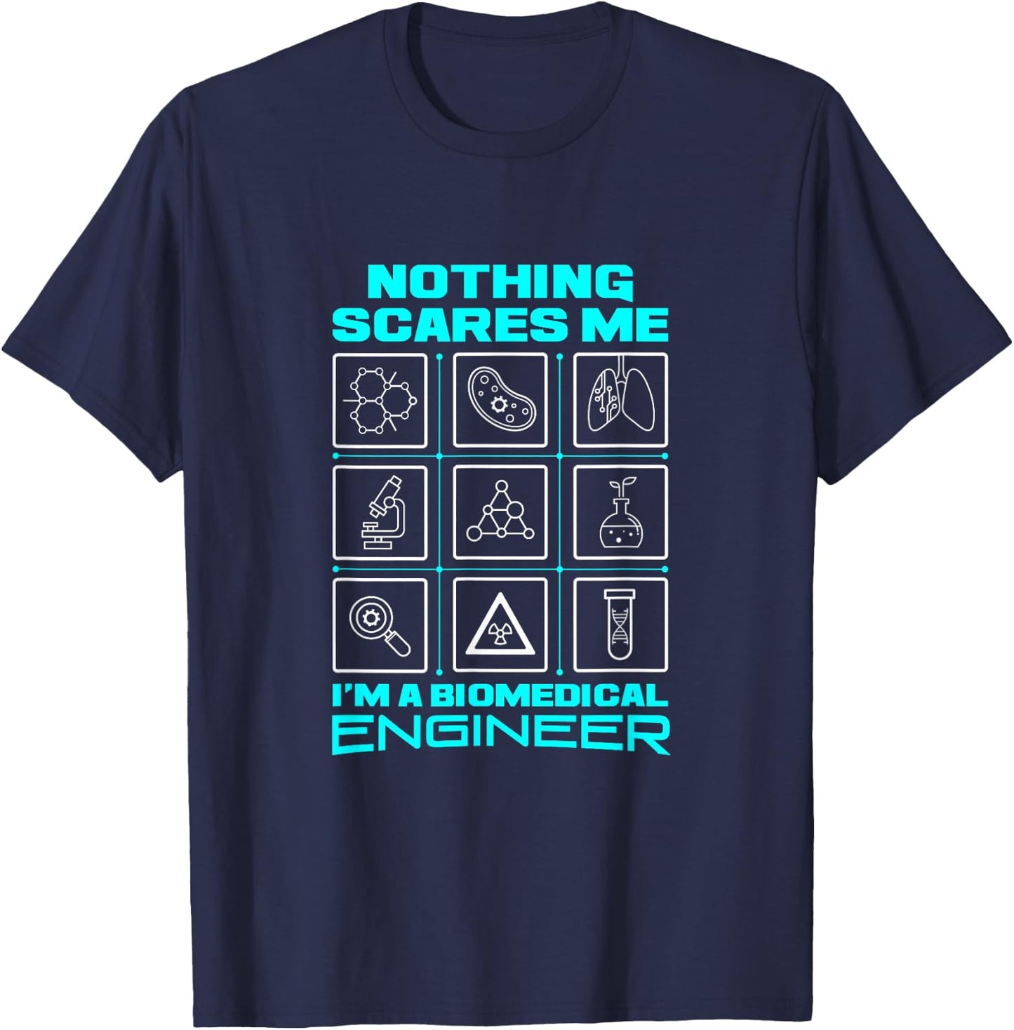 Funny Biomedical Engineering Humor Engineer T-Shirt - T-Shirt | Navy