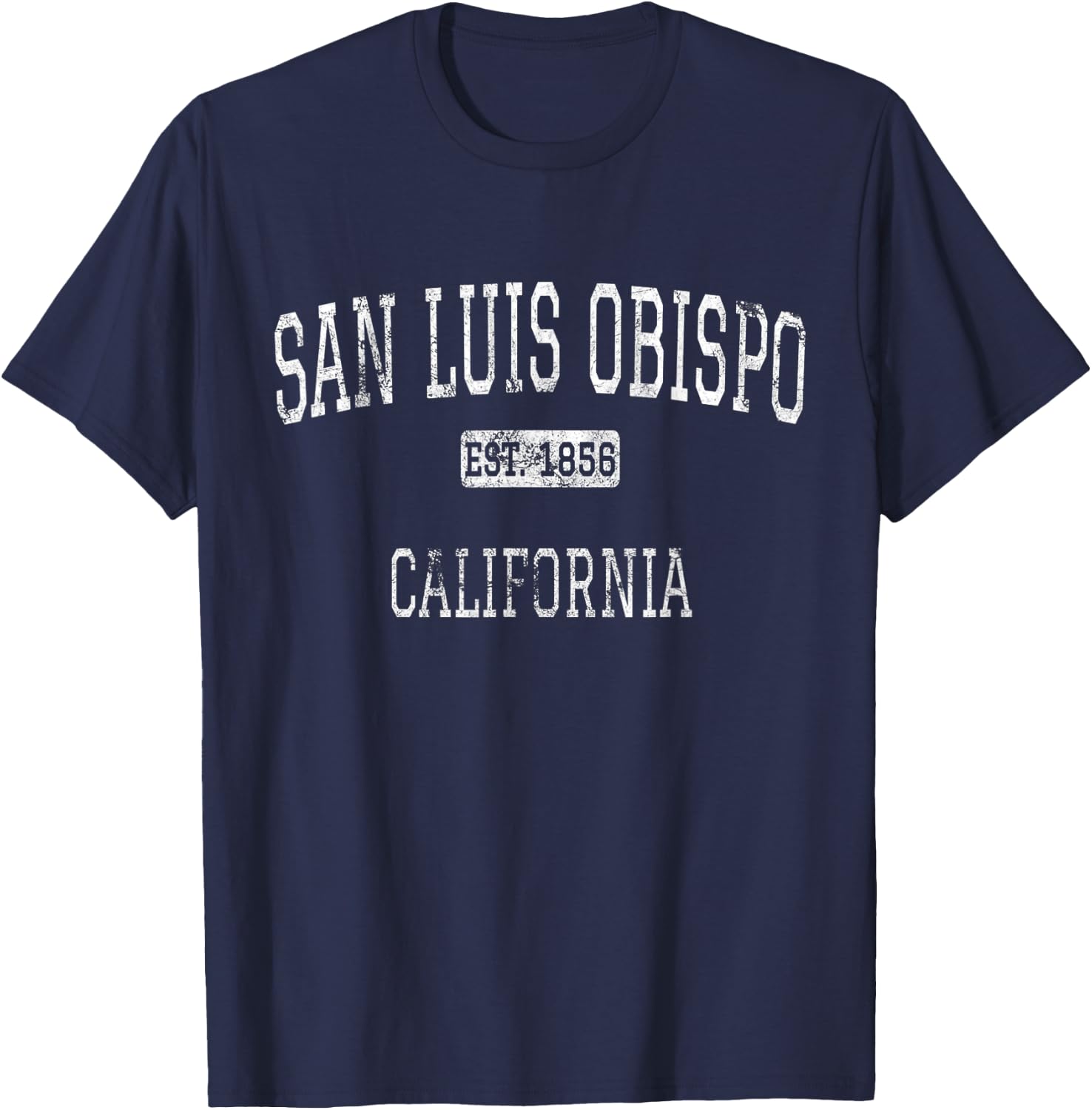 San Luis Obispo California CA Vintage T-Shirt - T-Shirt | Navy