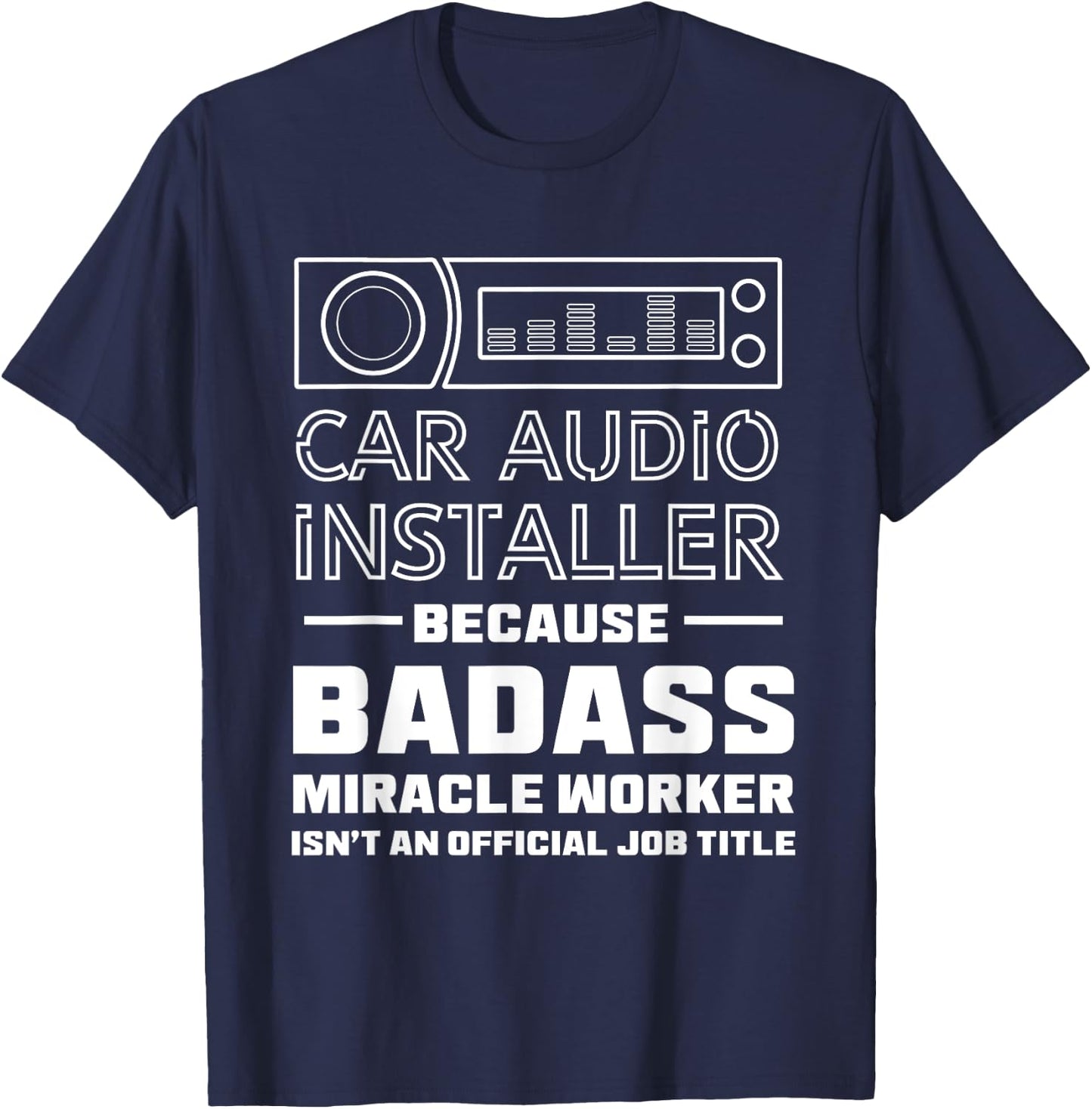 Car audio installer T-Shirt - T-Shirt | Navy