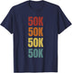 Ultra Marathon Runner Gift Retro Running 50K Endurance Run T-Shirt - T-Shirt | Navy