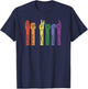 Retro Be Kind ASL Deaf Teacher Sign Language Gay Pride Gift T-Shirt - T-Shirt | Navy
