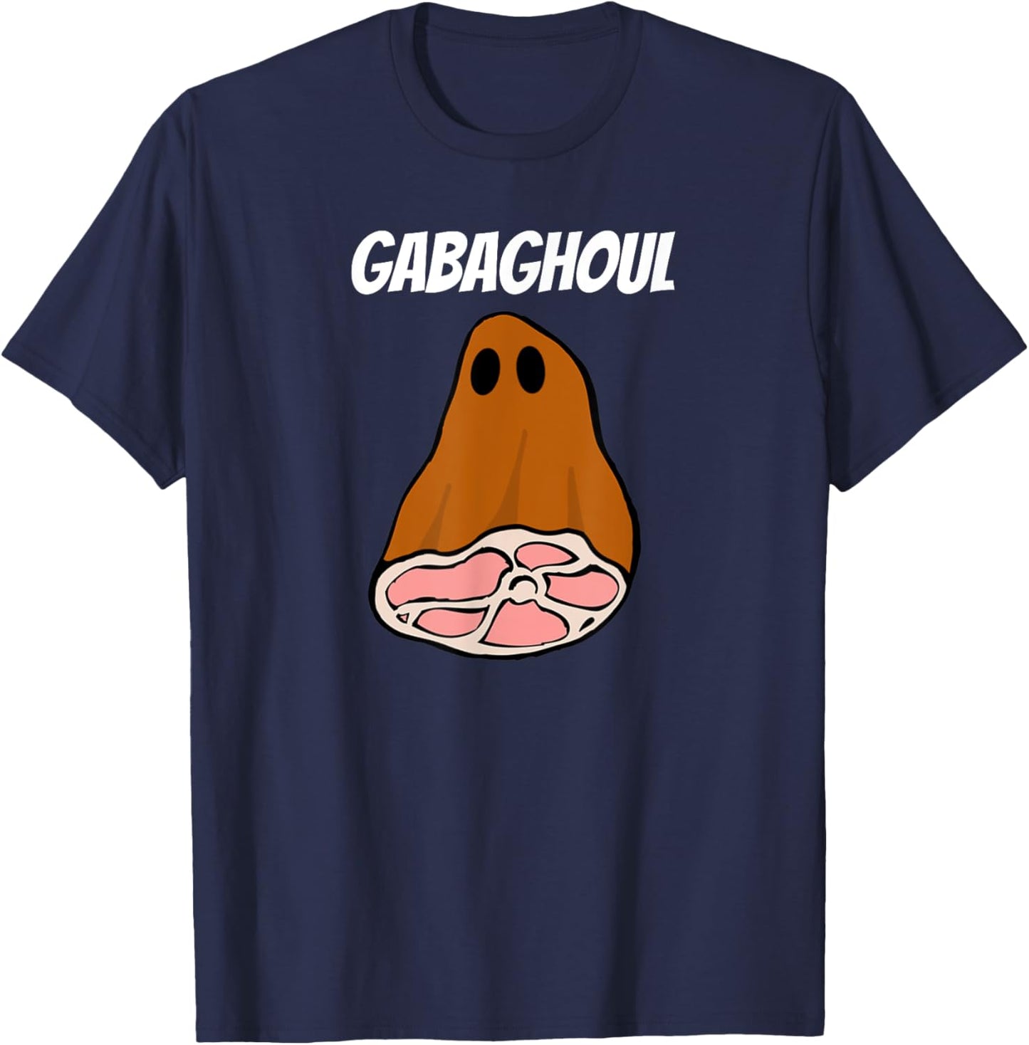 New Jersey Slang Halloween Dry Cured Meat Gabaghoul Gabagool T-Shirt - T-Shirt | Navy