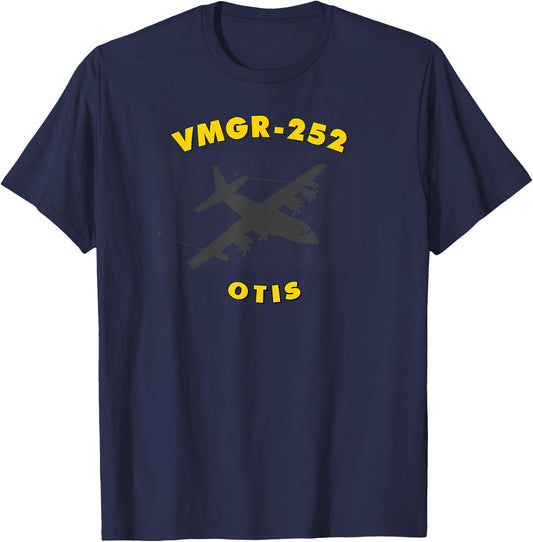 VMGR-252 Otis KC-130 Aerial Refueler Transport Squadron T-Shirt - T-Shirt | Navy