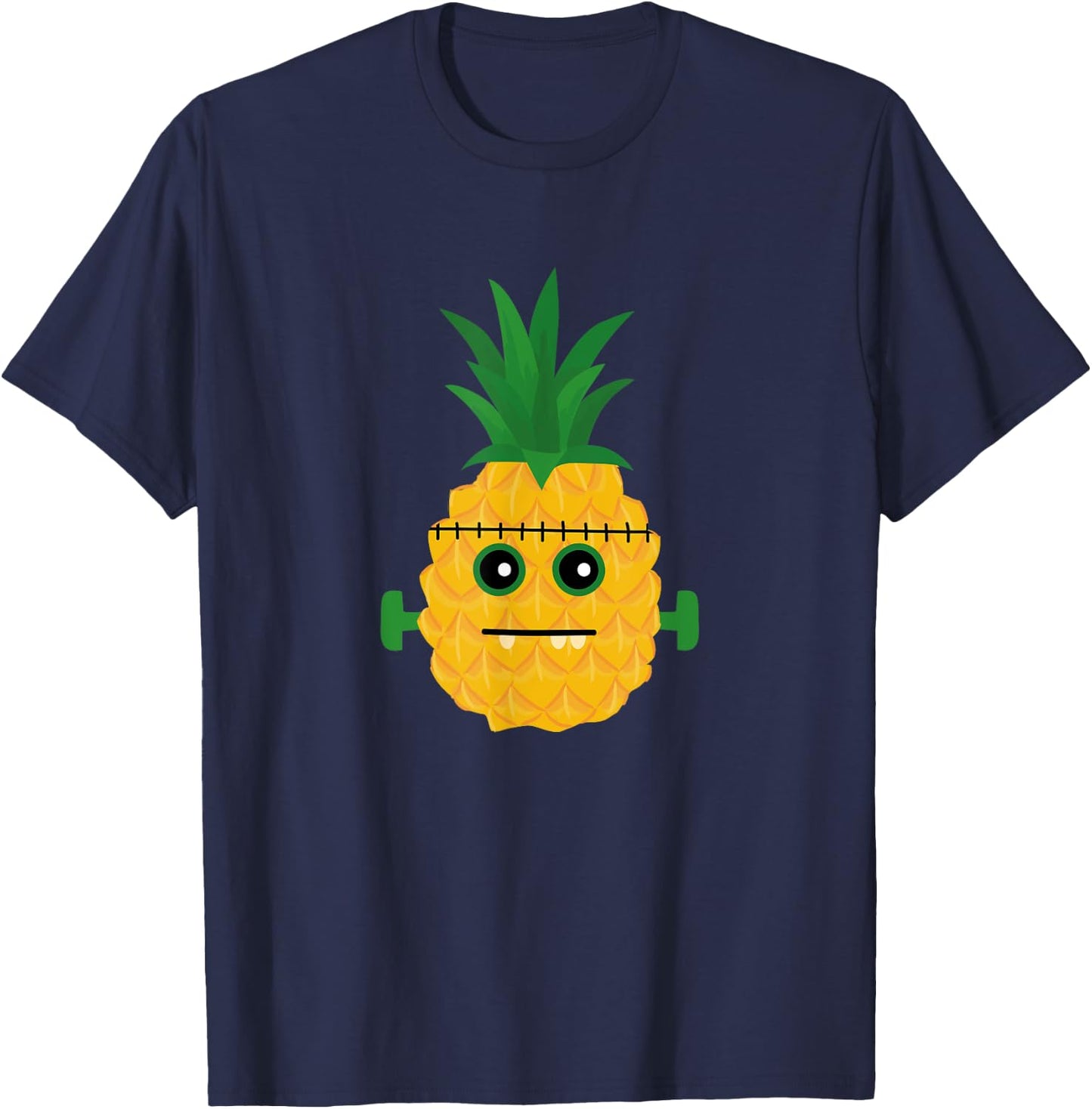 Halloween Horror Pineapple Monster T-Shirt - T-Shirt | Navy