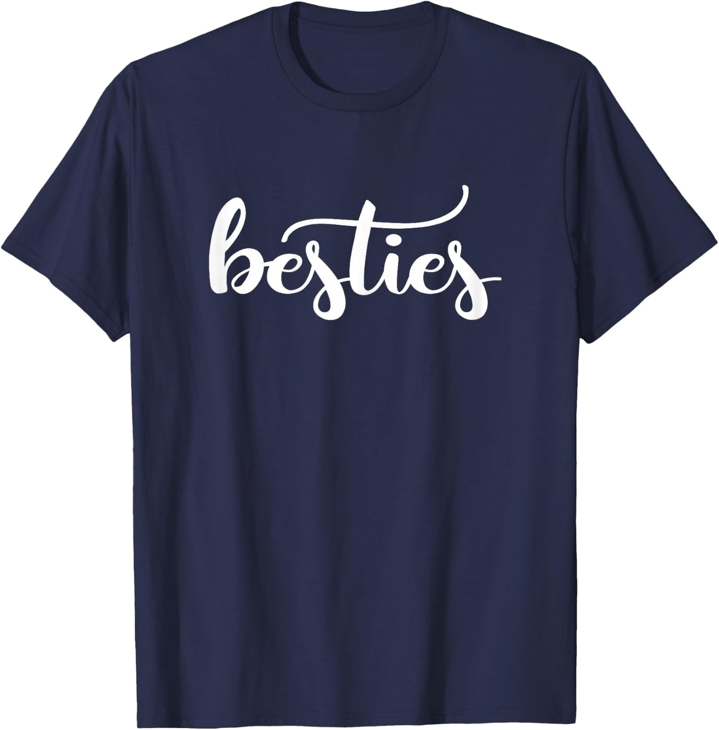 Besties Best Friends Matching BFF Sister Mother Daughter Mom T-Shirt - T-Shirt | Navy