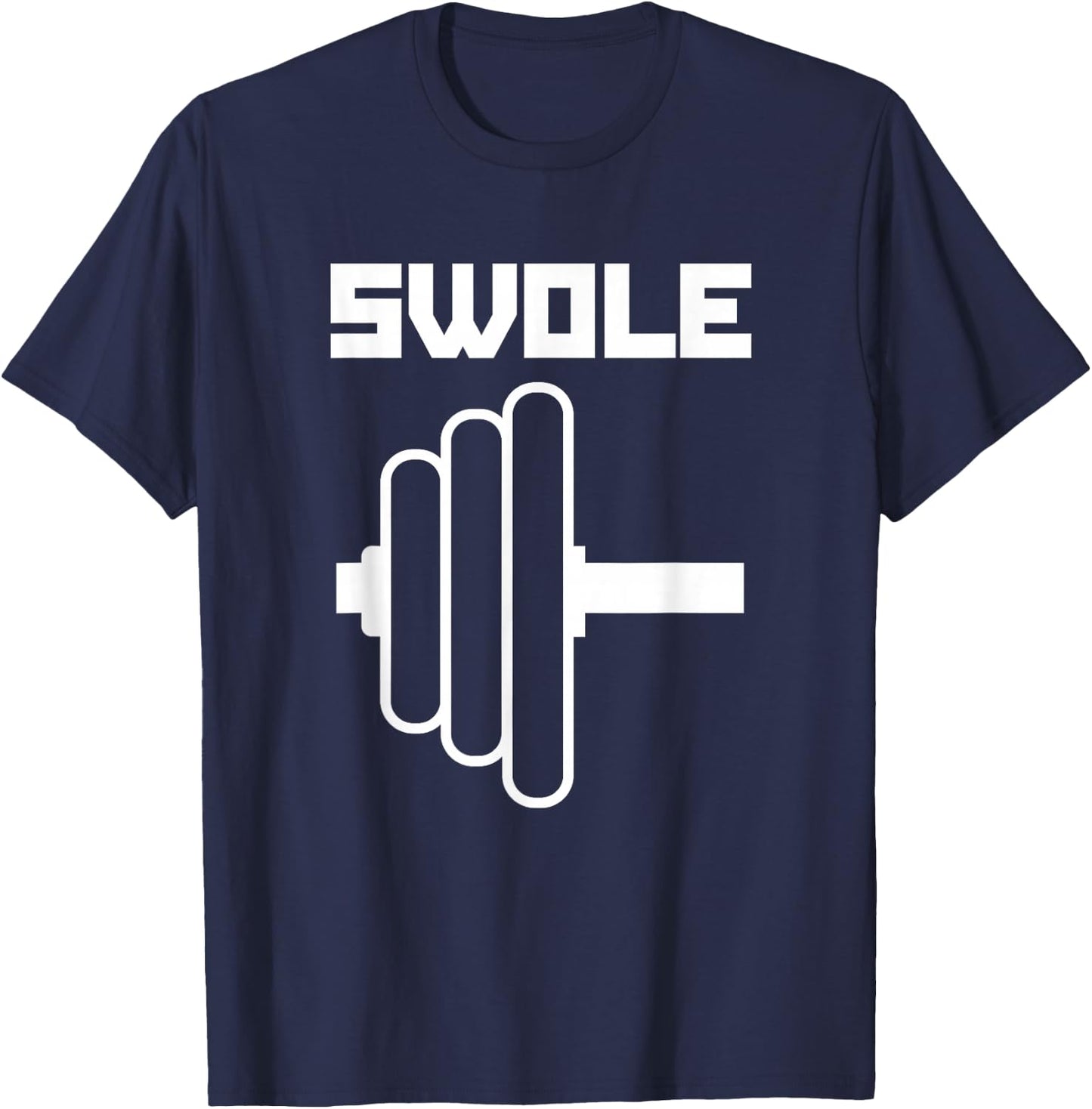 Swole Mates Cute Workout Couples Valentines Day Gym Fitness T-Shirt - T-Shirt | Navy