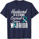 Cervical Cancer Awareness Warrior Survivor T-Shirt - T-Shirt | Navy