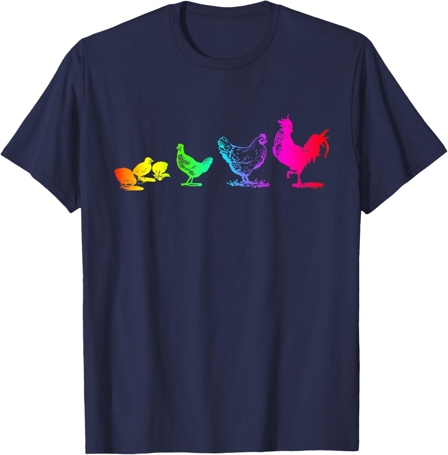 Chicken Farm also for Rainbow Pride Month T-Shirt - T-Shirt | Navy