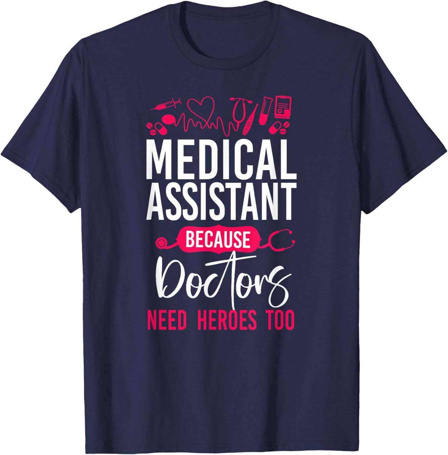 Certified Medical Assistant Doctor CMA T-Shirt - T-Shirt | Navy
