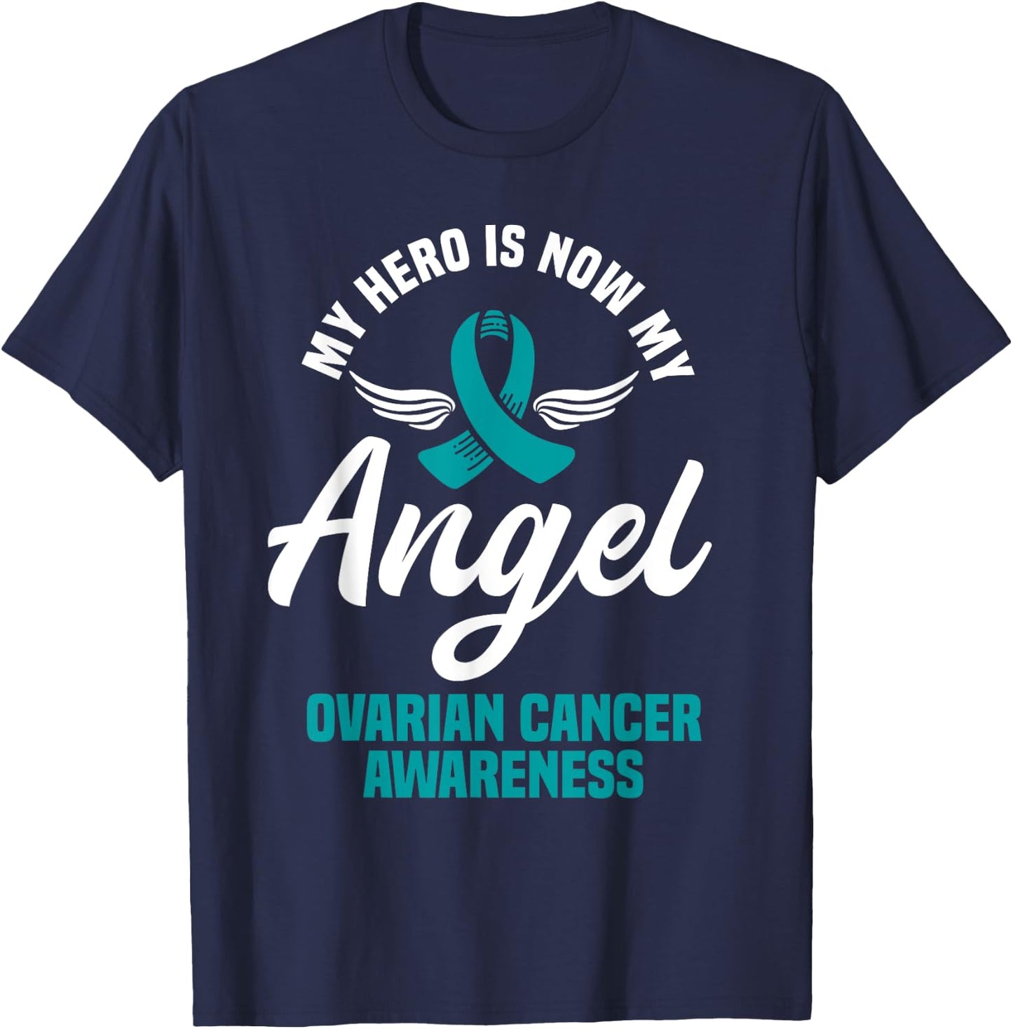 Ovarian Cancer Awareness Mother's Day T-Shirt - T-Shirt | Navy