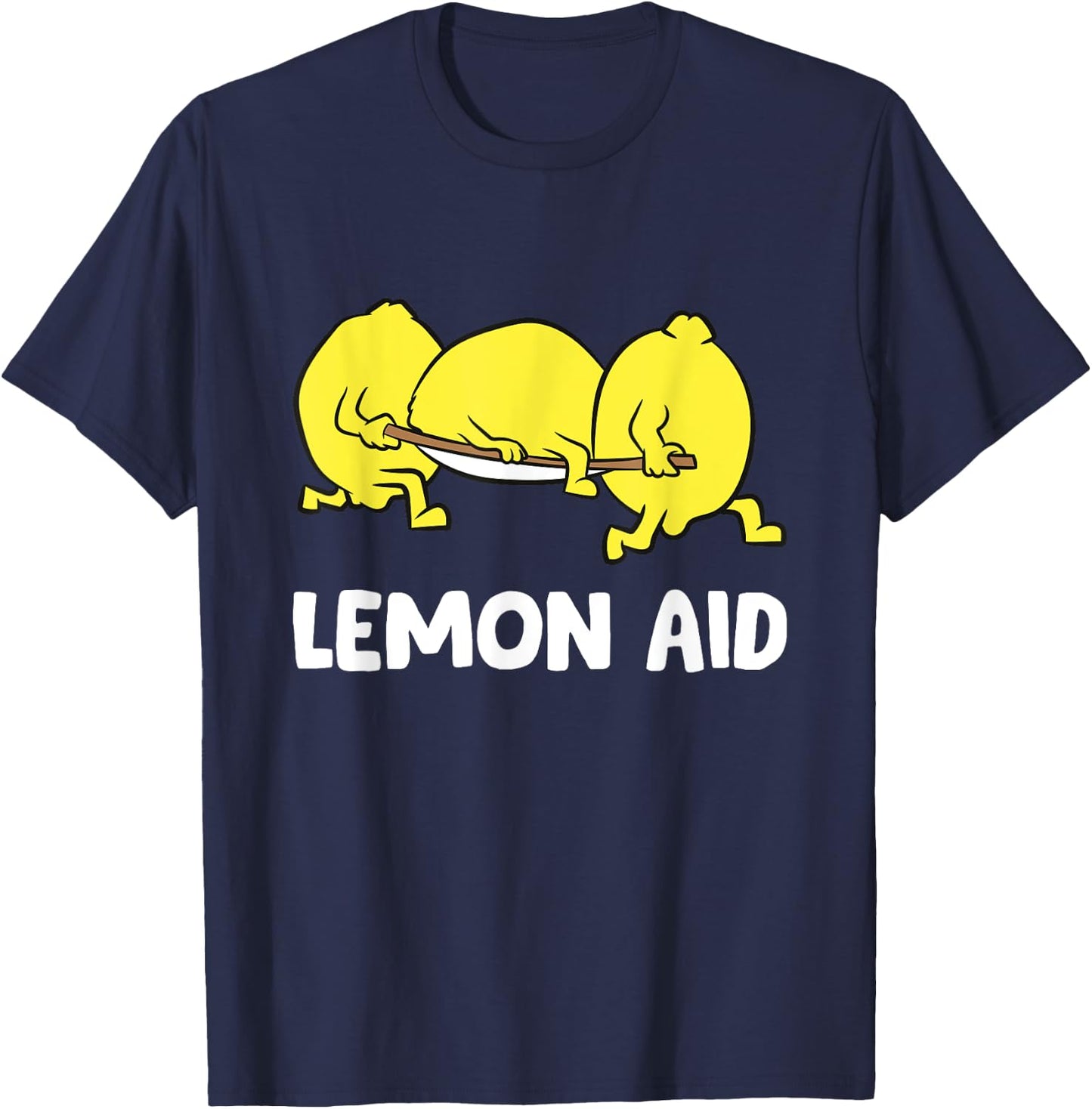 Lemon Aid Funny Lemonade Funny Lemons T-Shirt - T-Shirt | Navy