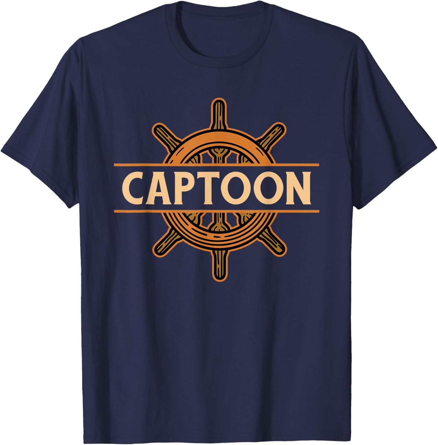 Tritoon Captain Pontoon Captain Captoon T-Shirt - T-Shirt | Navy