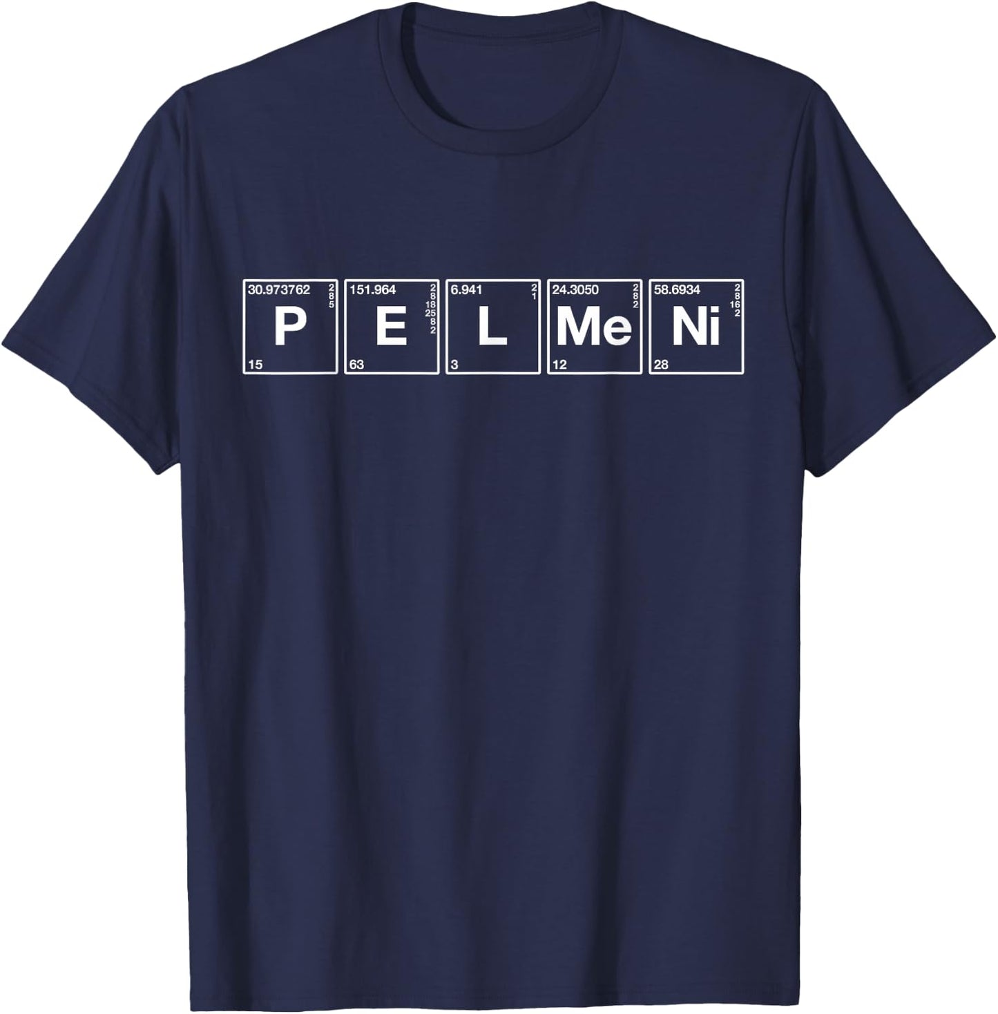 Pelmeni - Funny Russian Food Gift Vintage Russia Science T-Shirt - T-Shirt | Navy