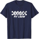 Brides Pit Crew Checkered Flag Wedding Party T-Shirt - T-Shirt | Navy