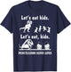Let's Eat Kids Fun Dinosaurs Grammar Teacher T-Shirt - T-Shirt | Navy