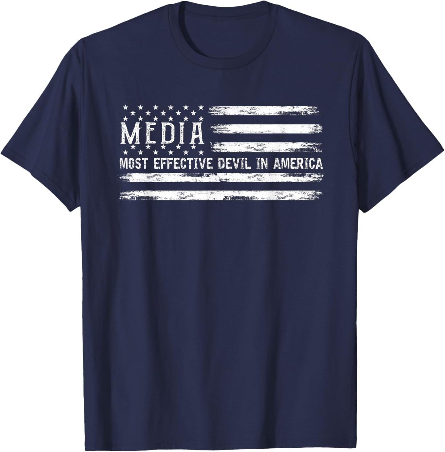 Media Most Effective Devil In America T-Shirt - T-Shirt | Navy