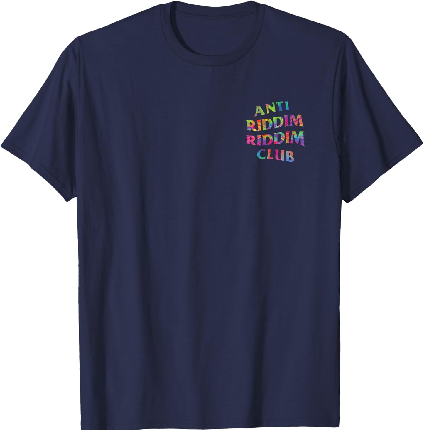 Anti Riddim Riddim Club: Tie Dye (Front + Back Printed) T-Shirt - T-Shirt | Navy