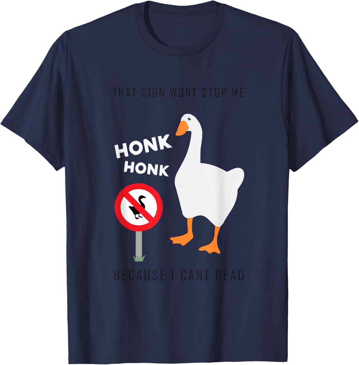 Untitled Goose Game Funny T-Shirt - T-Shirt | Navy