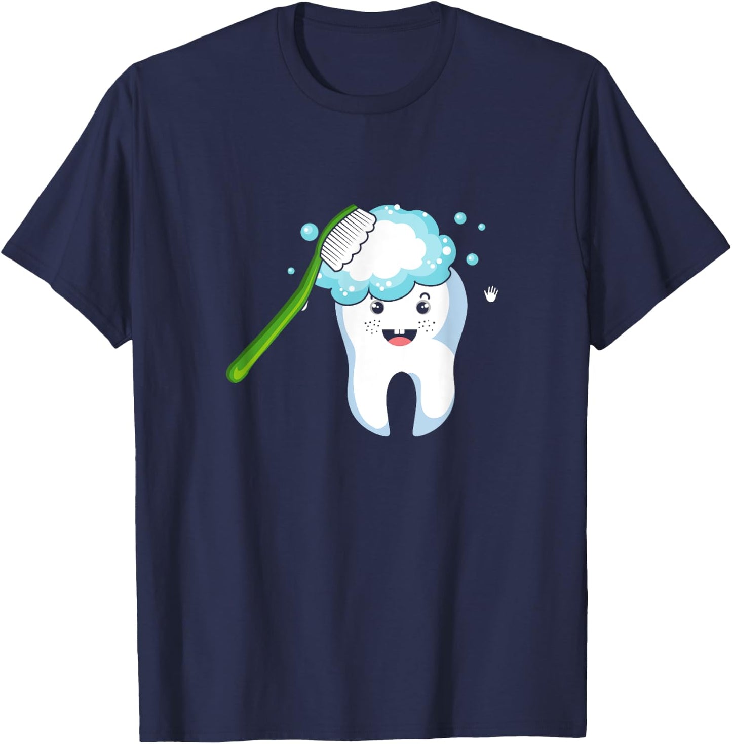 Tooth Dentist Cute Teeth Technician Hygienist Dental Teeth T-Shirt - T-Shirt | Navy
