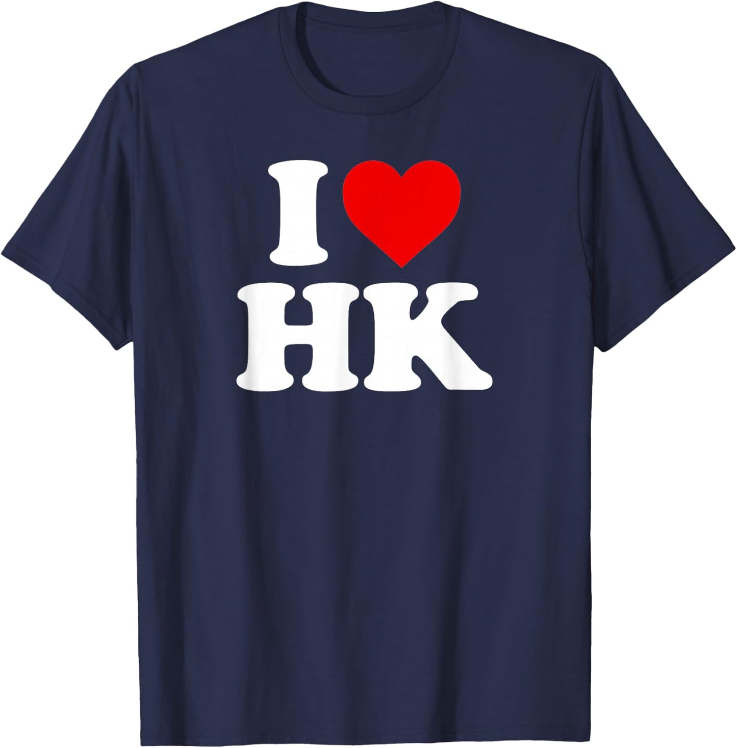 I Love HK - Heart Hong Kong T-Shirt - T-Shirt | Navy
