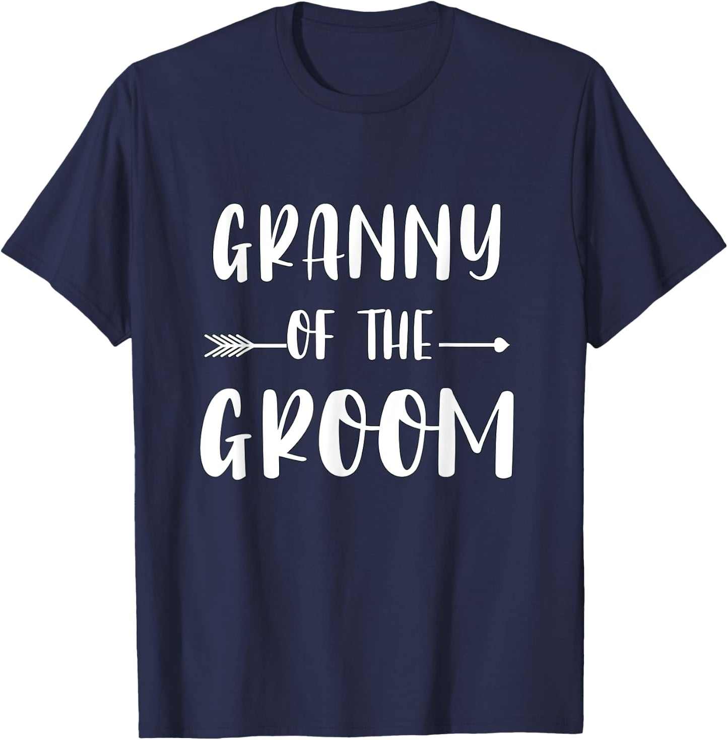 Granny Of The Groom Wedding Party Matching Bridal Party T-Shirt - T-Shirt | Navy
