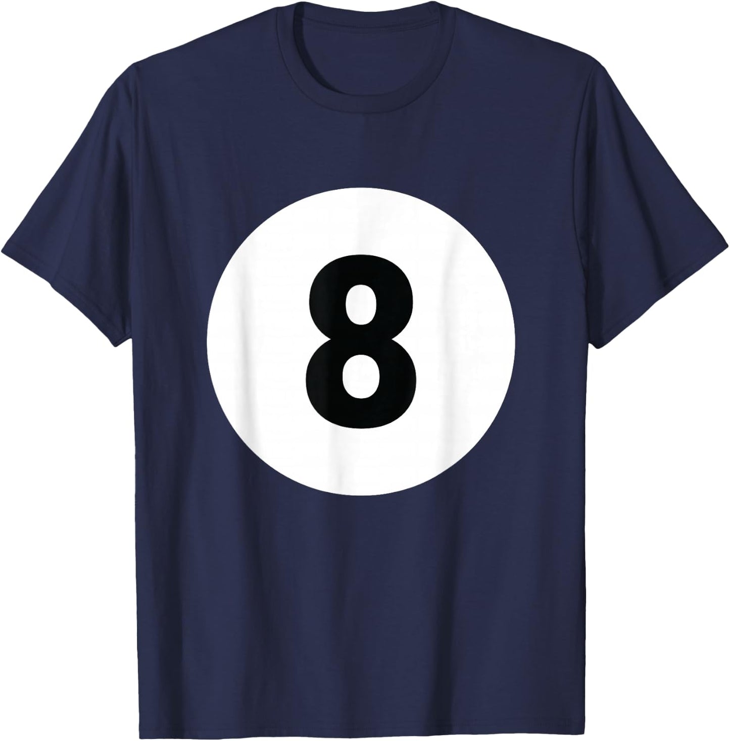 8 Pool Ball 8 Billiards Costume Halloween Group Matching T-Shirt - T-Shirt | Navy
