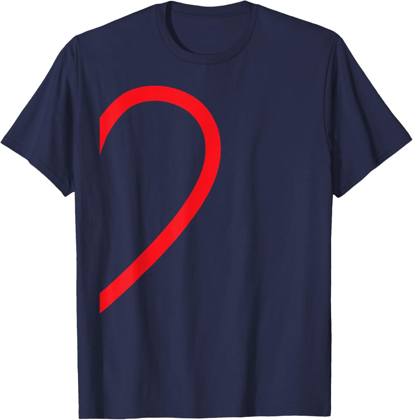 Half Heart Partner Couple Pyjamas Right Side Lovers Couple T-Shirt - T-Shirt | Navy