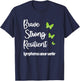 Lymphoma Cancer Warrior | Hodgkins Lymphoma Survivor T-Shirt - T-Shirt | Navy