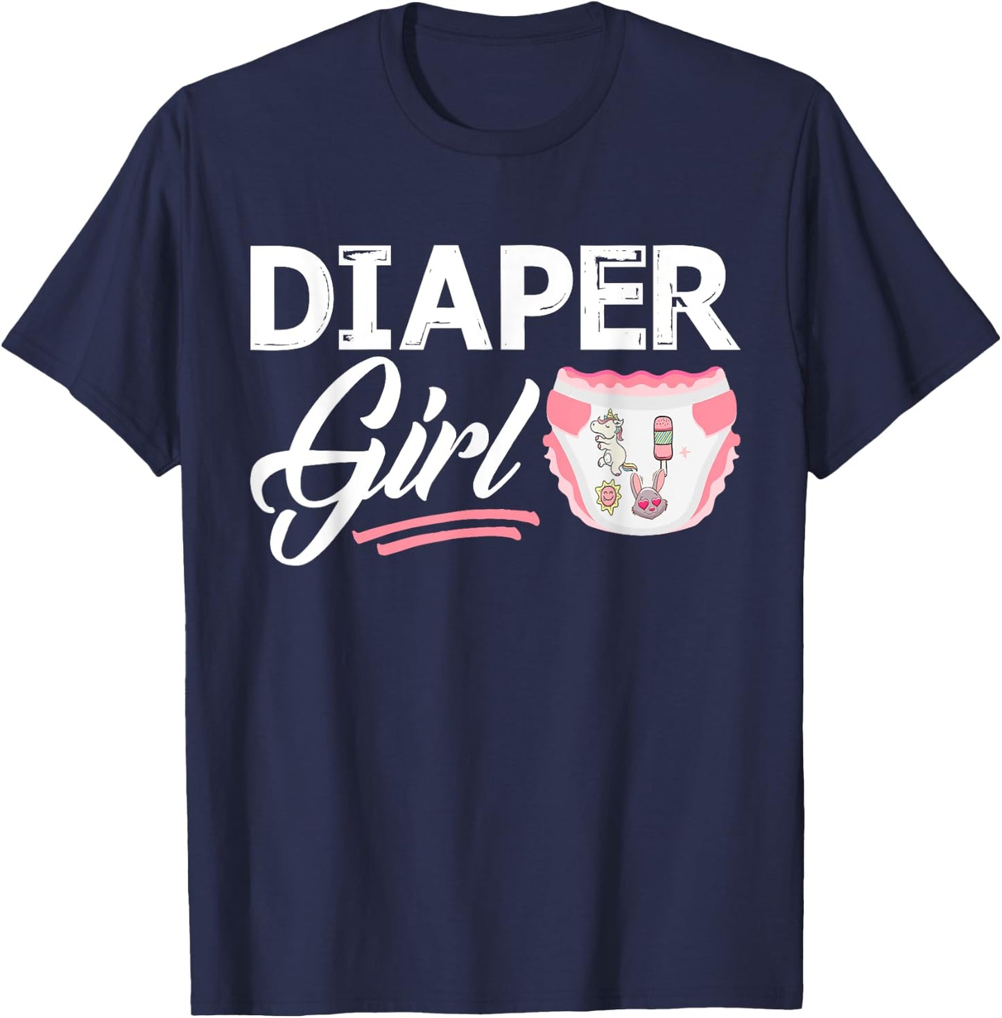 Nappy Girl T-Shirt - T-Shirt | Navy