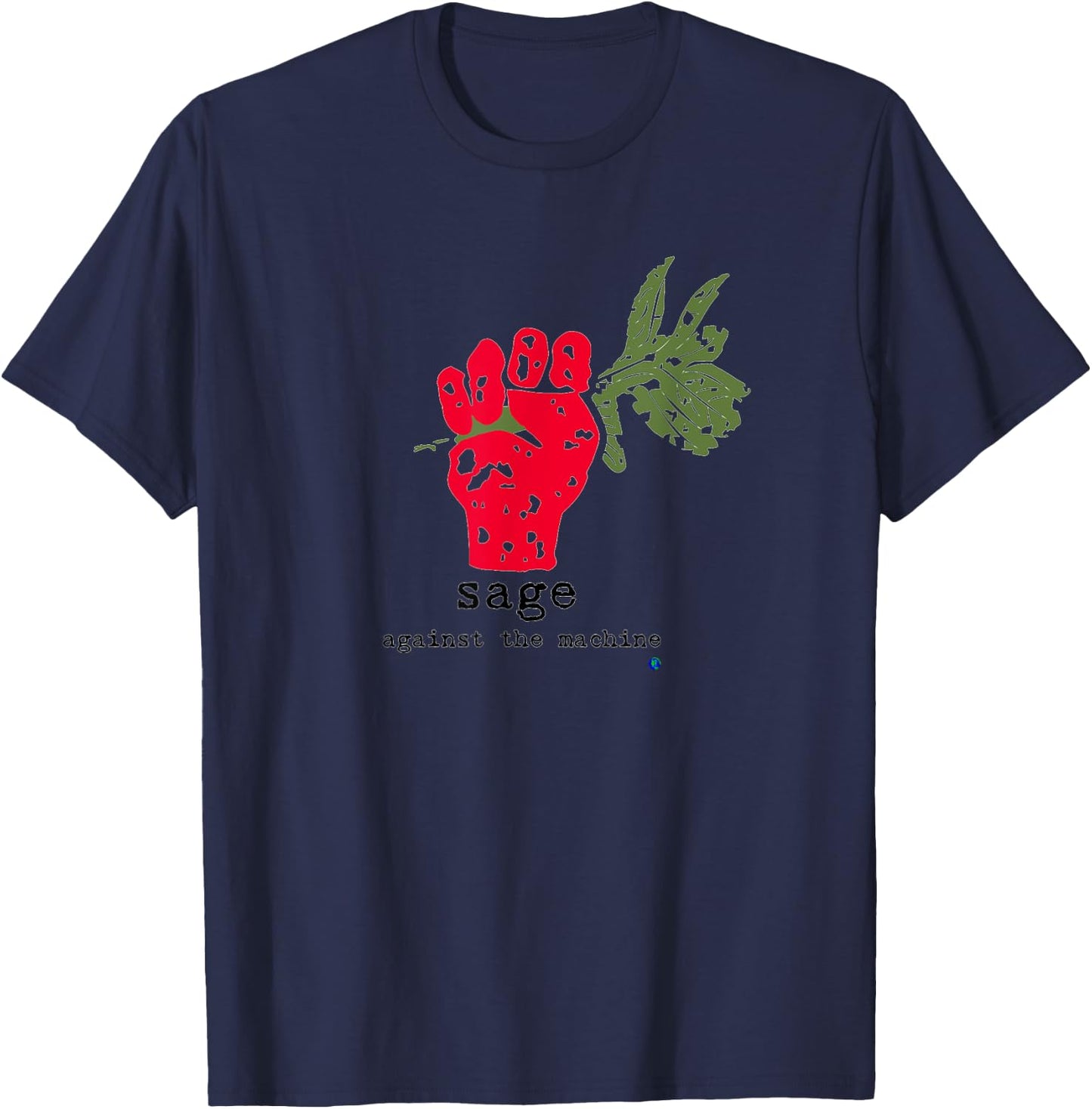 Sage Against the Machine T-Shirt - T-Shirt | Navy