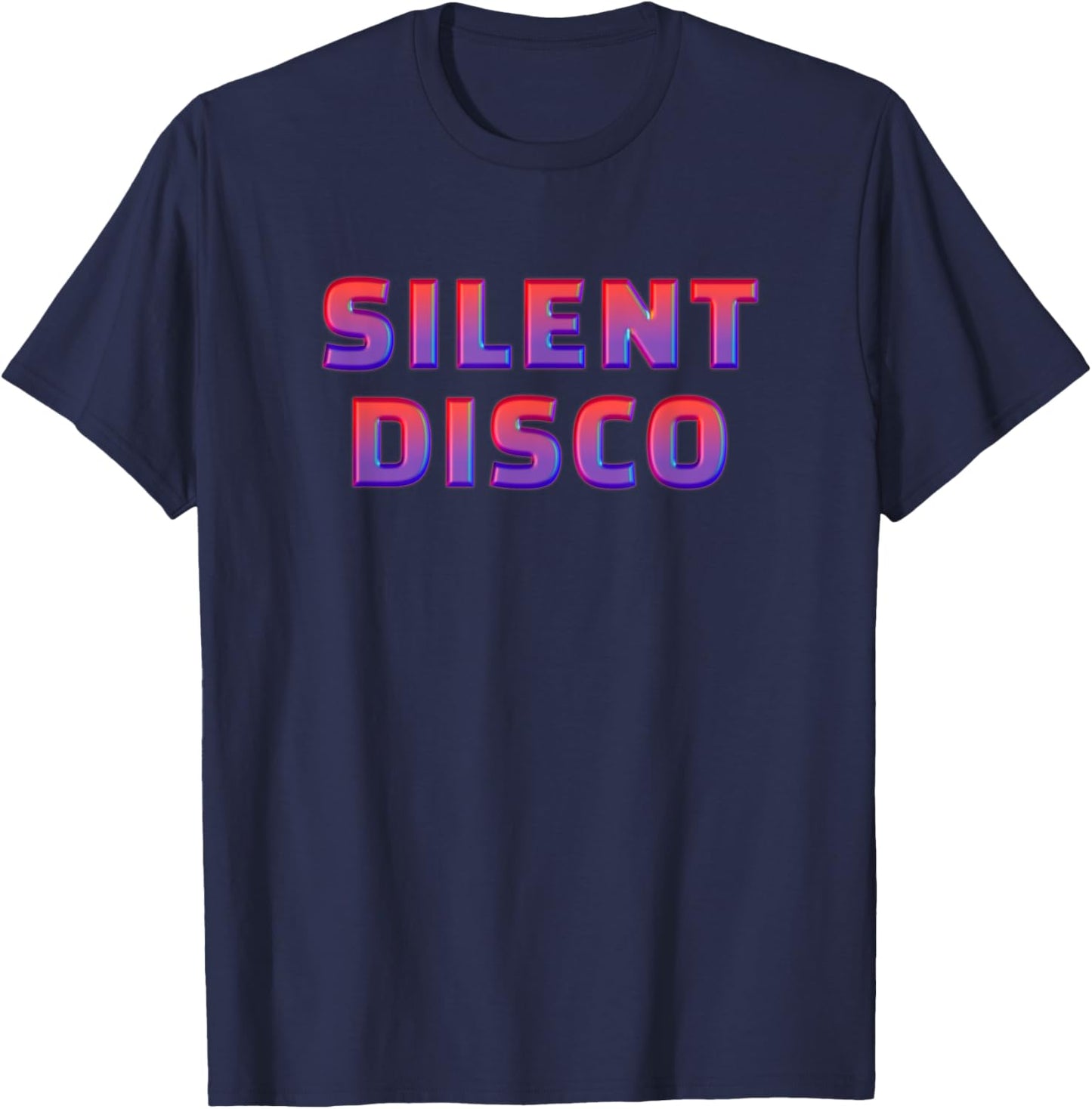 Retro Silent Disco Art - Dance Hip Hop Music Lover T-Shirt - T-Shirt | Navy