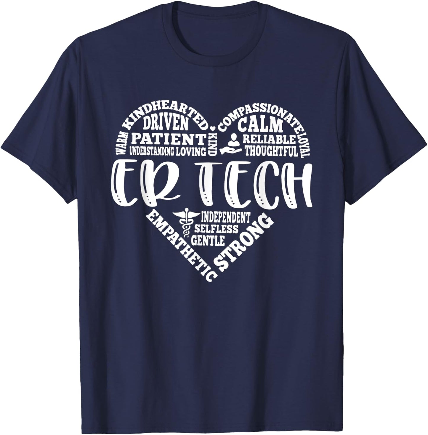 ER Technician Emergency Room T-Shirt - T-Shirt | Navy