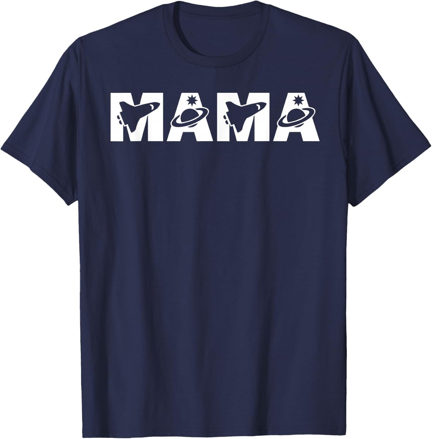 Funny Mama Space Astronaut Birthday Party T-Shirt - T-Shirt | Navy
