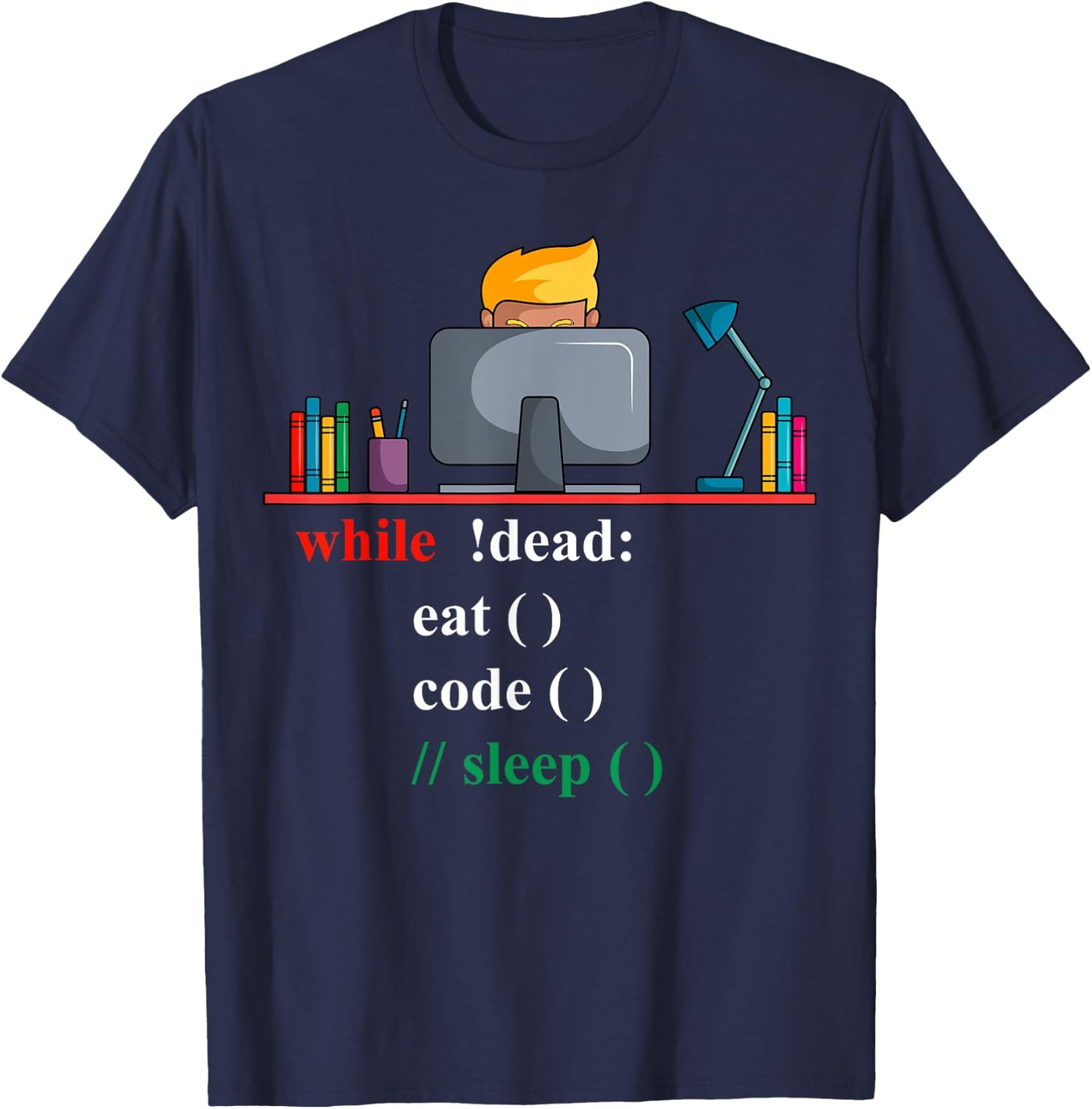 Funny Programming Programmer Coder Coder Programmer Software Computer Web Developer Engineer T-Shirt - T-Shirt | Navy