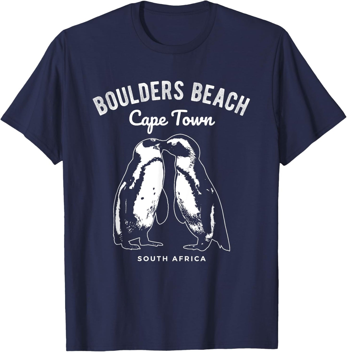 Cape Town South Africa Boulders Beach Penguin Women Girls Kids T-Shirt - T-Shirt | Navy