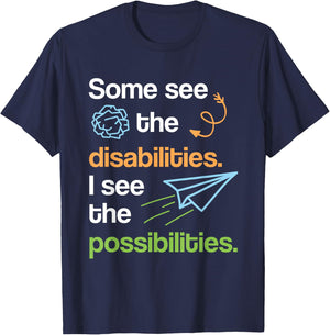 Special Ed Teacher Shirt Paraprofessional Gift Men Women T-Shirt - T-Shirt | Navy