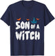 Son of a Witch Halloween Sweet or Sour Pumpkin Gift T-Shirt - T-Shirt | Navy